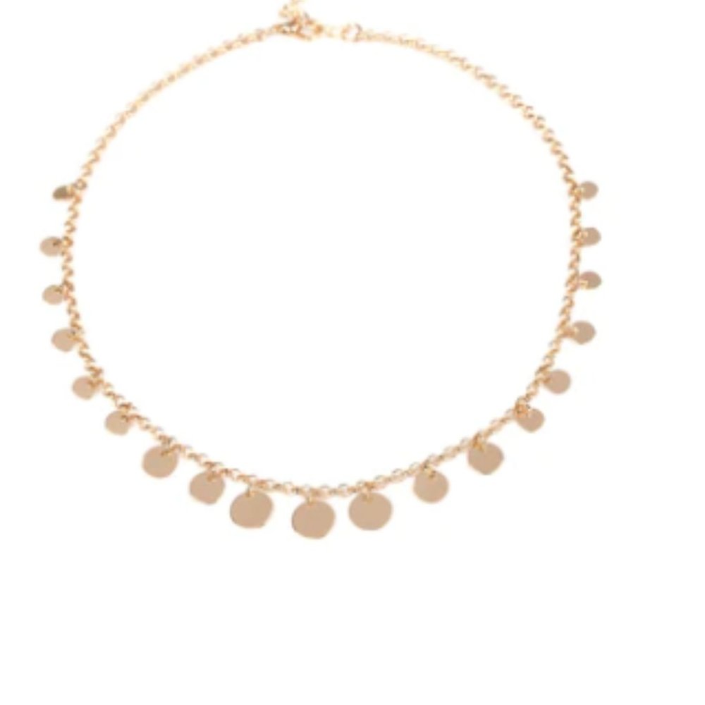 5 For $20! PAPARAZZI "MINIMAL MAGIC" GOLD DISC CHOKER NECKLACE & EARRING SET